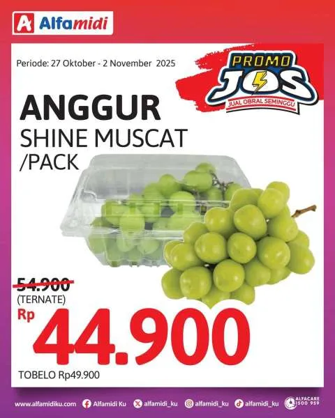 Promo JOS Alfamidi Periode 27 Oktober-2 November 2025