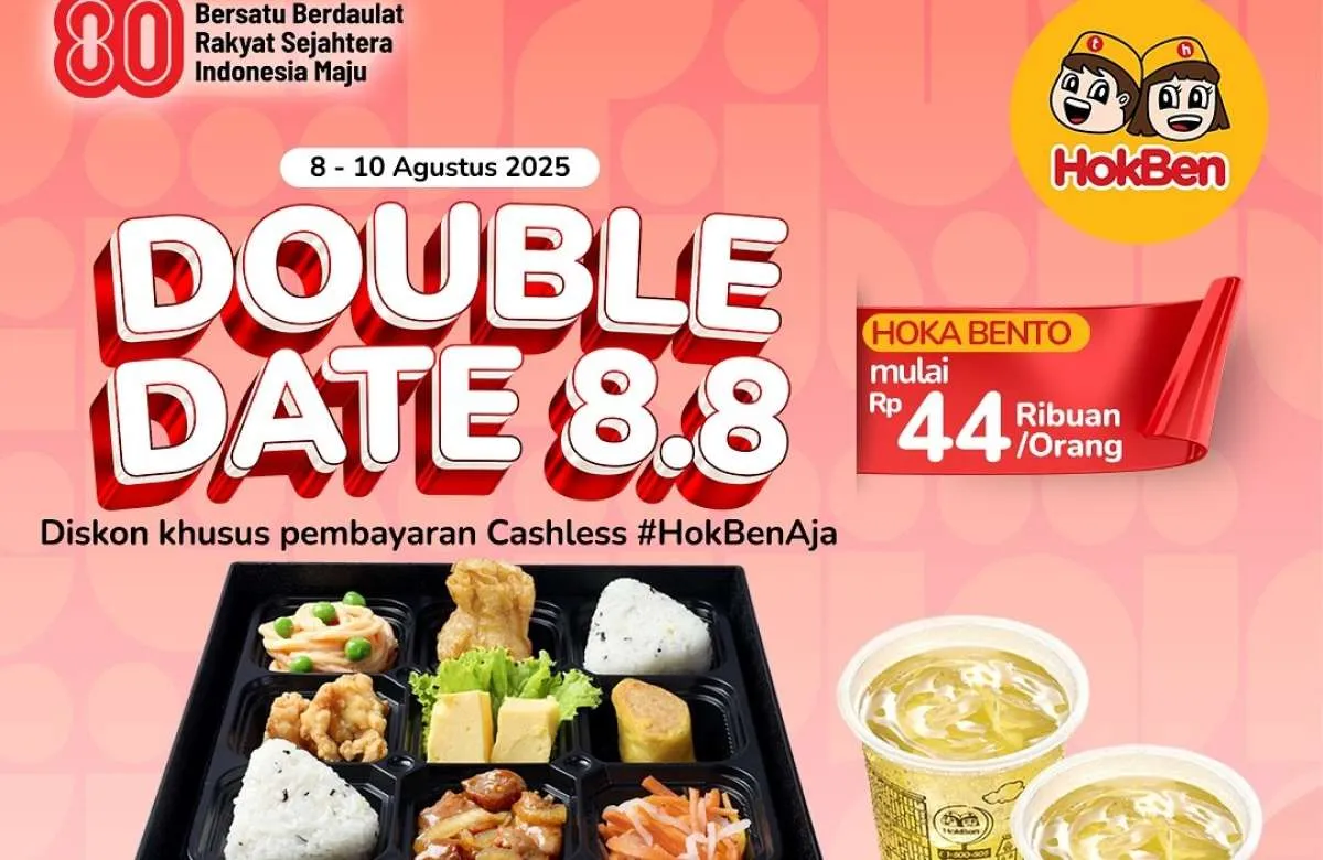 Promo 8.8 di HokBen, J.CO dan Gokana 8 Agustus 2025, Banyak Pilihan Menu