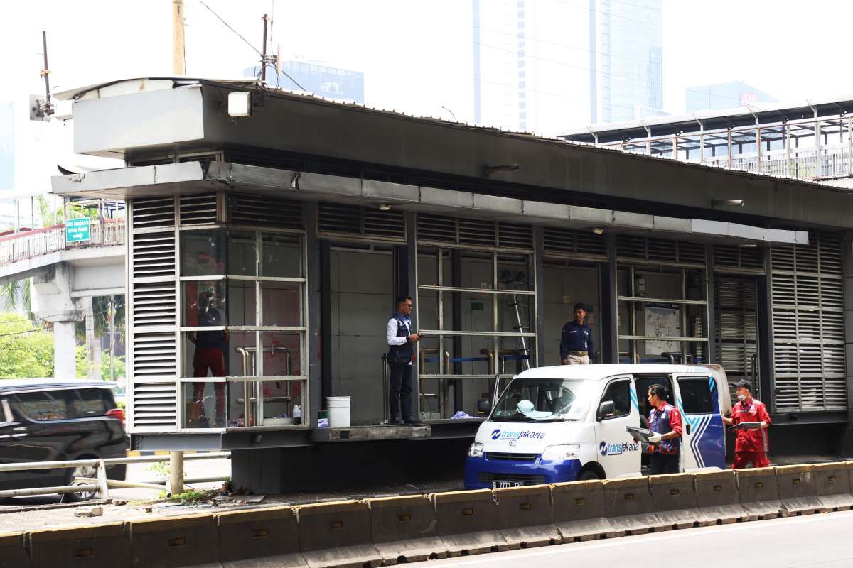 Perbaikan Halte Transjakarta Dimulai dari Kerusakan Ringan