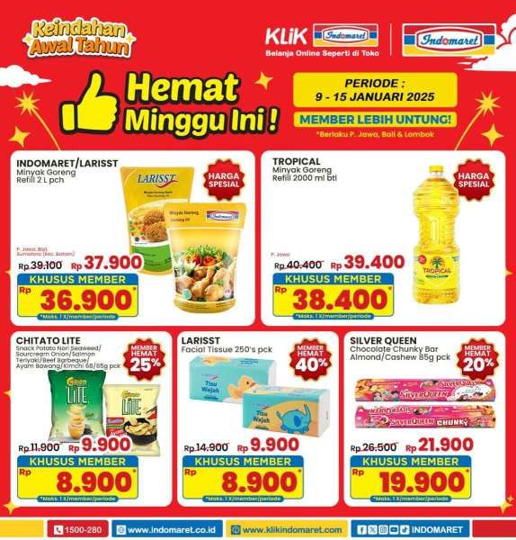 Promo Indomaret 9-15 Januari 2025 Hemat Minggu Ini