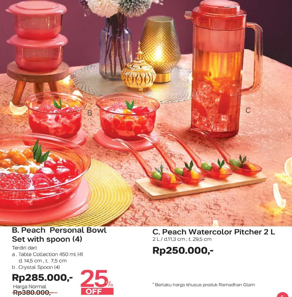 Katalog promo Tupperware April 2021, harga murah untuk perabotan minum & makanan cair
