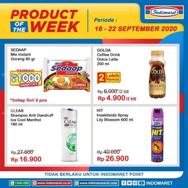 Promo Indomaret Product of The Week 16-22 September 2020