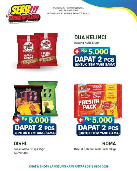Promo Hypermart Serba Rp 5.000 Periode 25-31 Oktober 2024