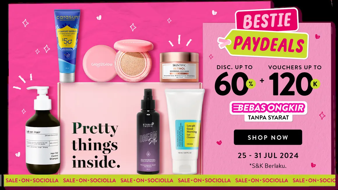 Promo Sociolla Bestie Paydeals Periode 25-31 Juli 2024