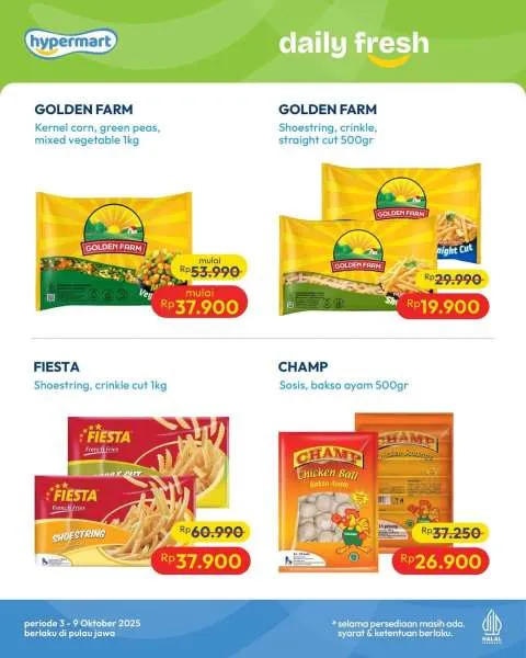 Promo JSM Hypermart Weekend Periode 3-6 Oktober 2025
