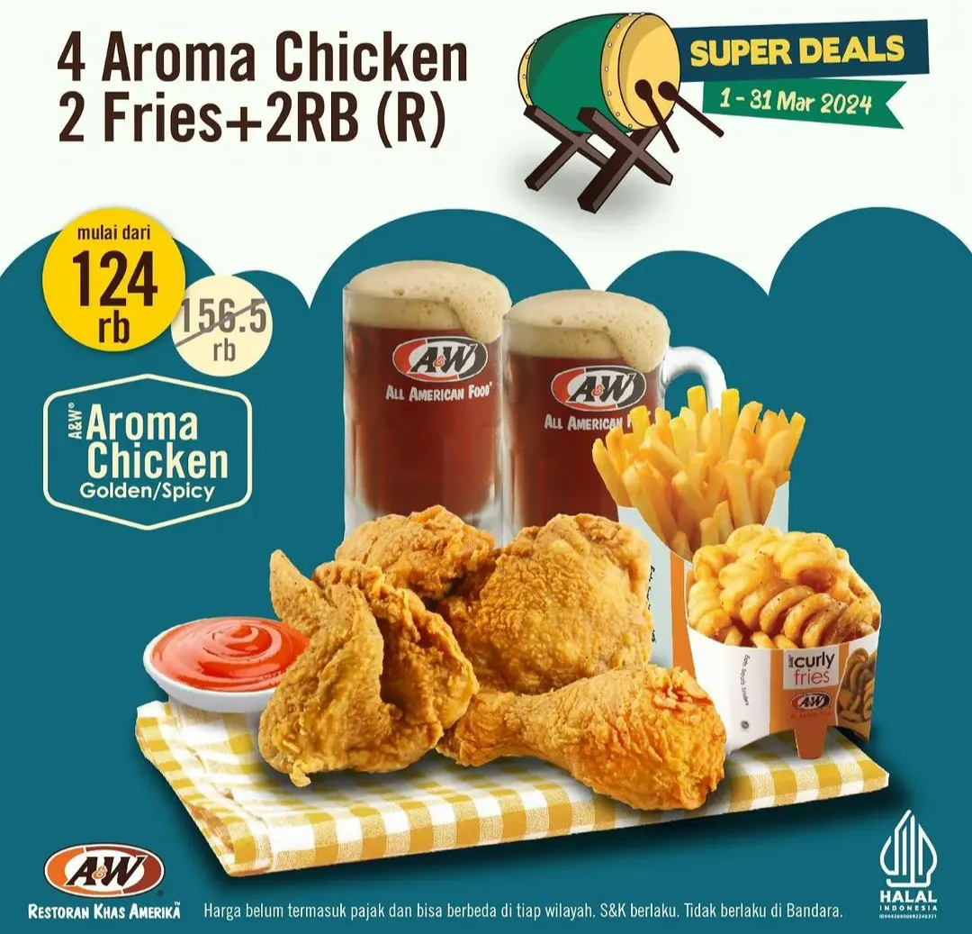 Promo AW Restoran Super Deals 1-31 Maret 2024