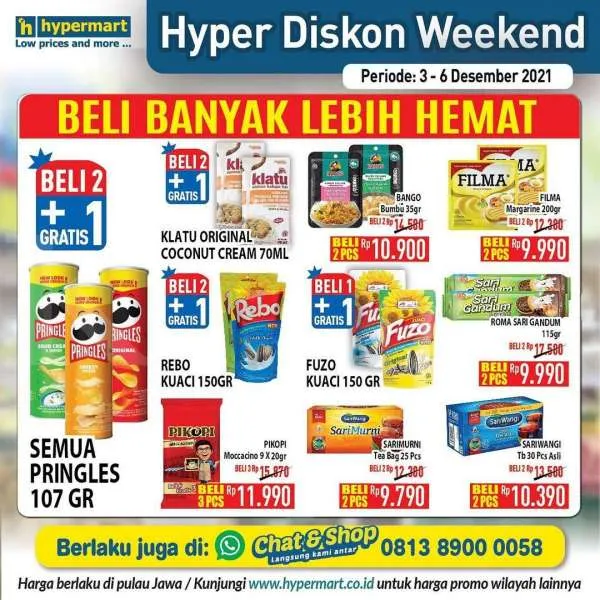 Promo Hypermart Hyper Diskon Weekend 3-6 Desember 2021