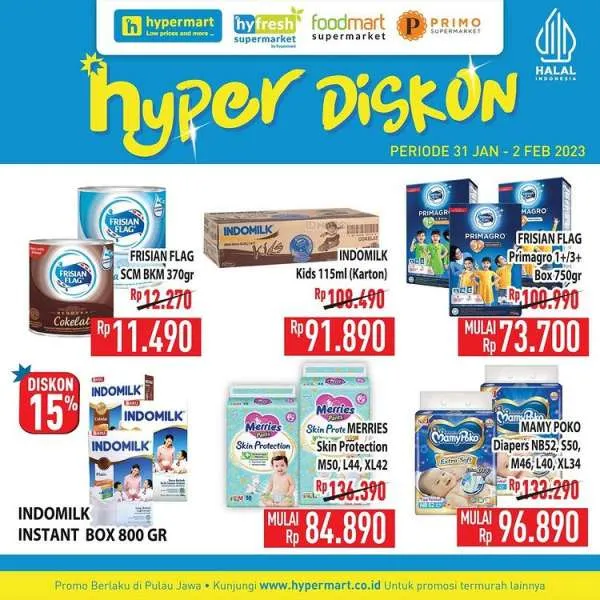 Promo Hypermart 31 Januari-2 Februari 2023, Katalog Hyper Diskon Weekday Terbaru