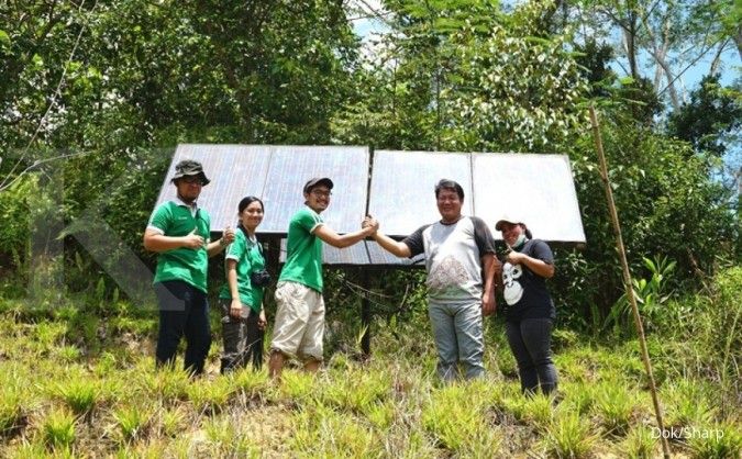 Sharp bangun sistem panel surya di Kalimantan Timur