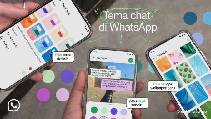 Cara Ganti Tema Chat WhatsApp dan Mengganti Wallpaper atau Latar Belakang