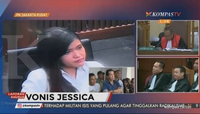 Terbukti racuni Mirna, Jessica dihukum 20 tahun