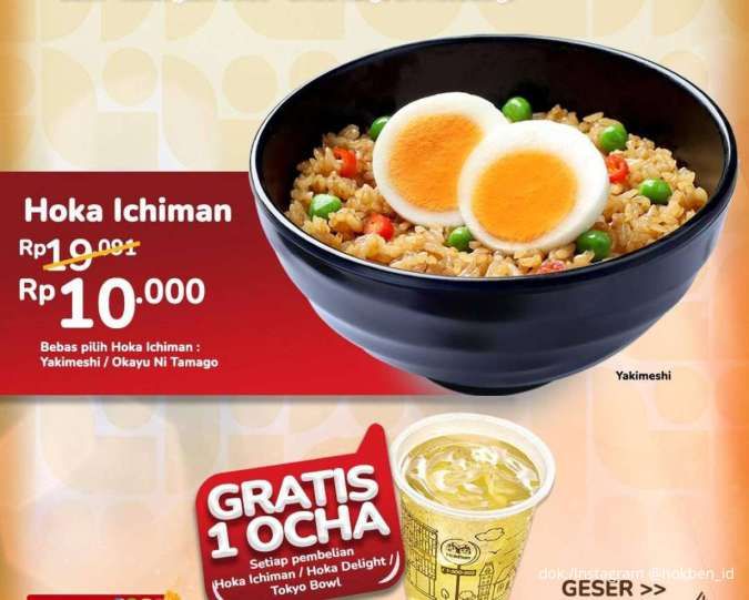 Promo Hematnya Kebangetan di HokBen, Awal Bulan Makan Hoka Ichiman Cuma Rp 10.000