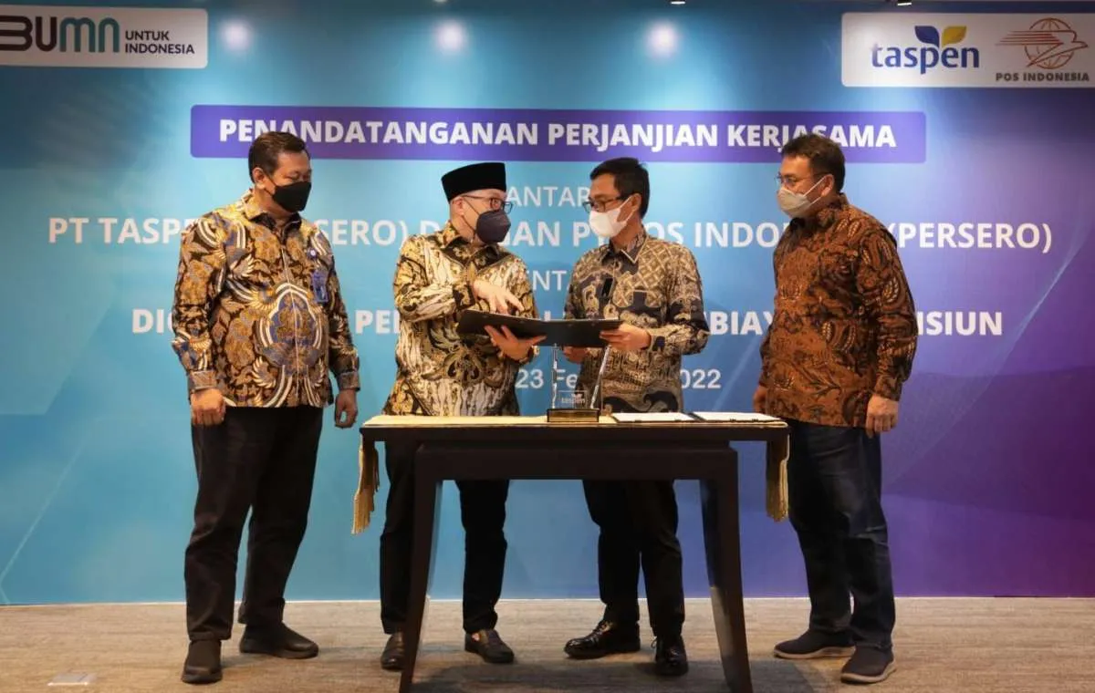 Taspen Gandeng Pos Indonesia untuk Digitalisasi Pengambilan Uang Pensiun