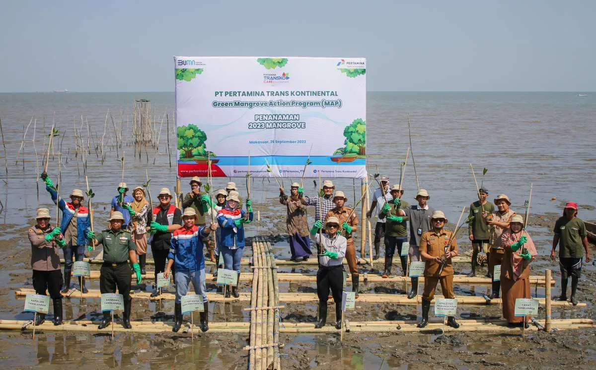 Pertamina Trans Kontinental Gelar Green Mangrove Action Program di Makassar