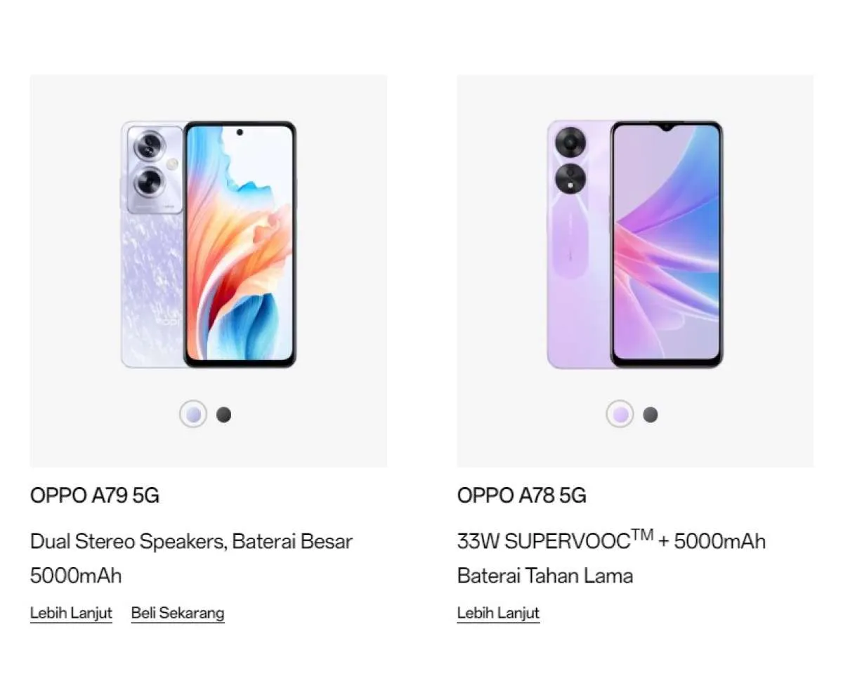 Pilih OPPO A78 5G atau OPPO A79 5G? Simak Perbandingan Spesifikasinya