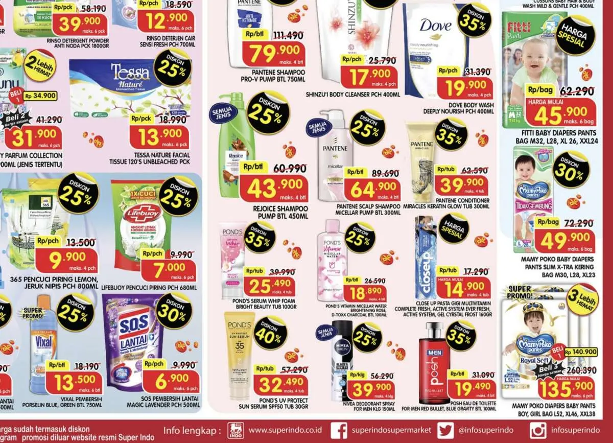 Promo Superindo Weekday Juli 2024, Teh Kotak dan Mamy Poko Beli 3 Lebih Hemat