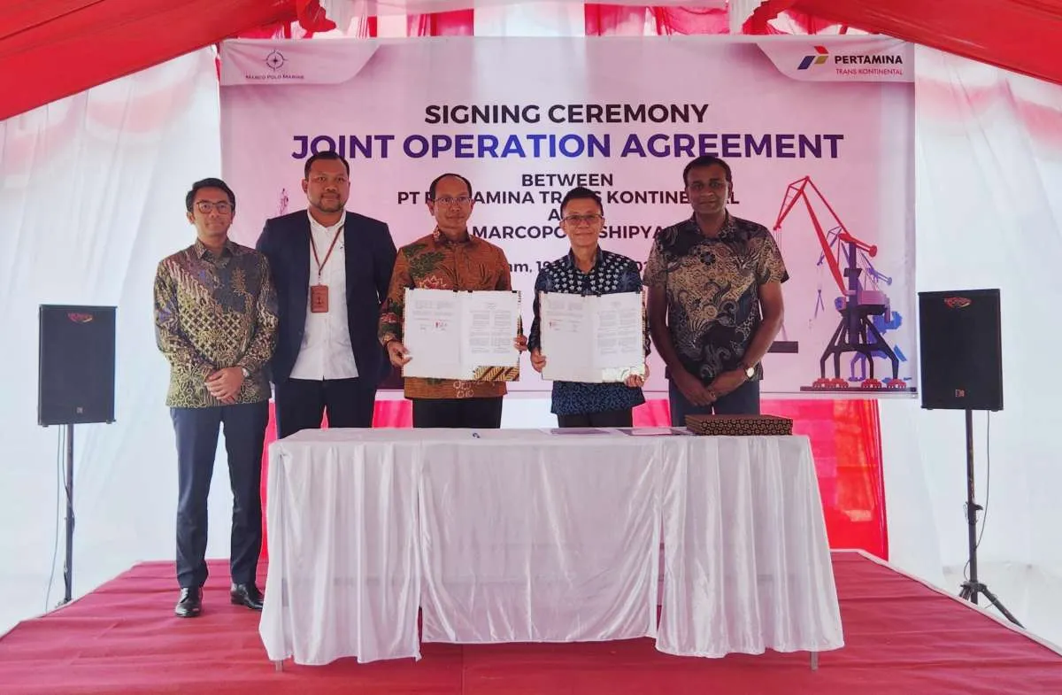 PT Pertamina Trans Kontinental Joint Operation Agreement dengan PT Marcopolo Shipyard