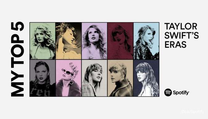 Swifties, Begini Cara Buat My Top 5: Taylor Swift's Eras di Spotify