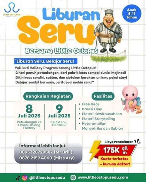 Liburan Seru Bersama Littel Octopus
