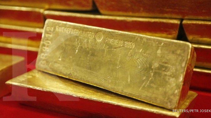 Harga emas kembali ke atas US$ 1.200 per ons troi