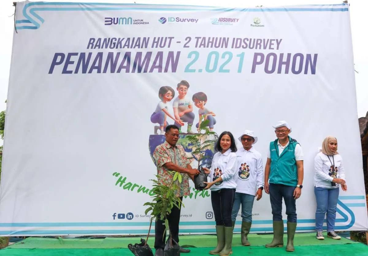 Sinergi BUMN, Perhutani Bersama ID Survey Peringati HMPI di Bogor 