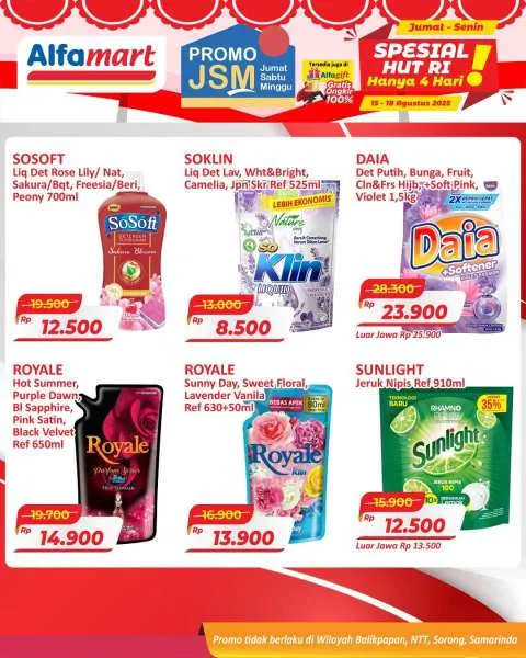 Promo JSM Alfamart Periode 15-18 Agustus 2025