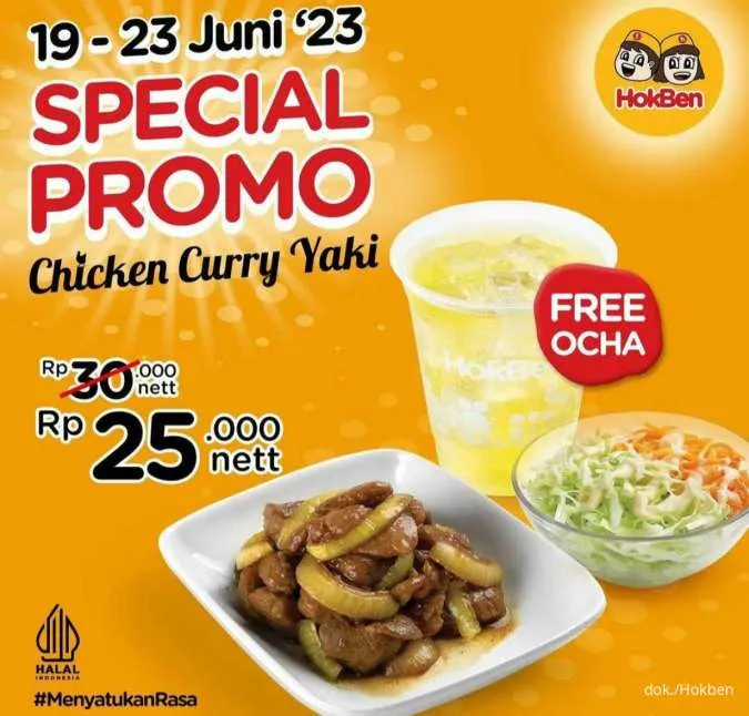 Promo Spesial Hokben Chicken Curry Yaki
