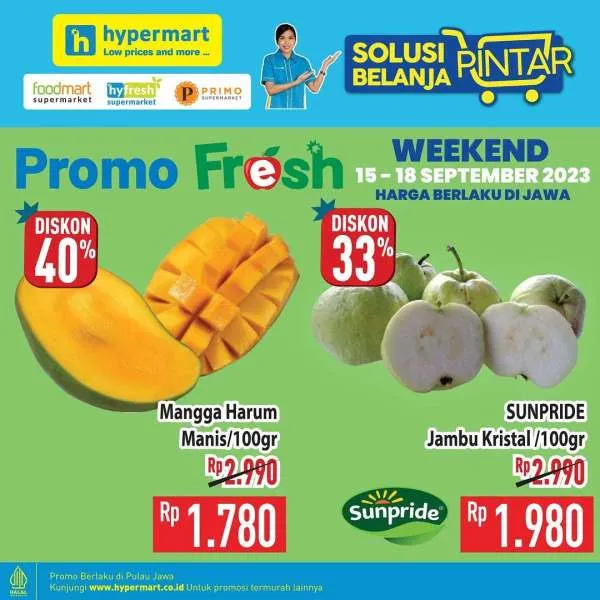 Promo Hypermart Hyper Diskon Weekend Periode 15-18 September 2023