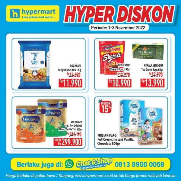 Promo Hypermart 1-3 November 2022 untuk Hyper Diskon Weekday Terbaru