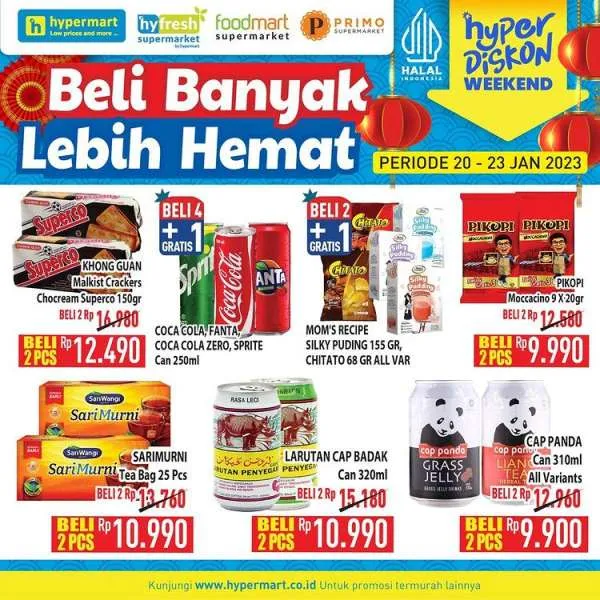 Harga Promo JSM Hypermart Hyper Diskon Weekend 20-23 Januari 2023