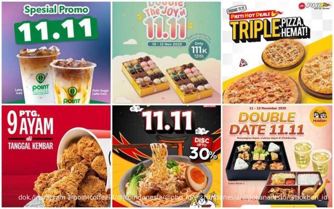 13 Daftar Promo 11.11 Kuliner Favorit November 2025, JCO hingga HokBen Serba Hemat