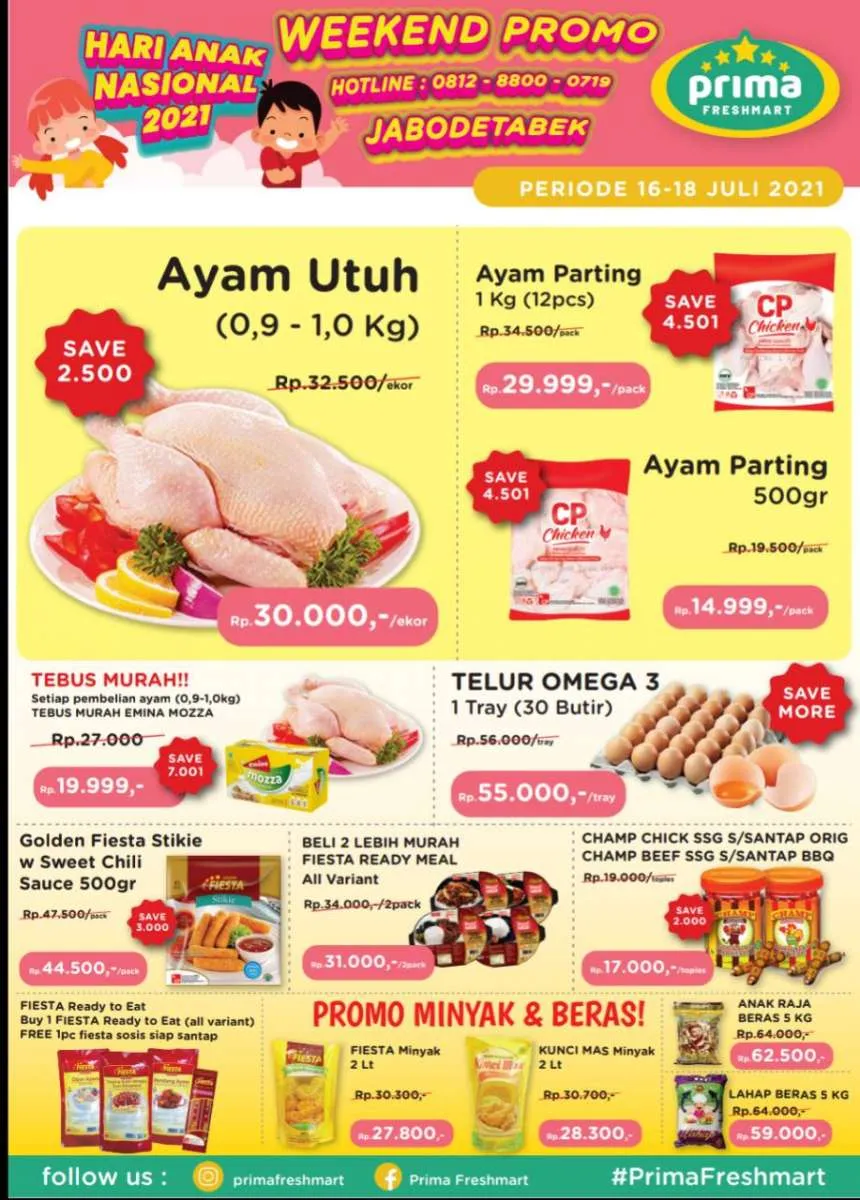Intip Weekend Promo Prima Freshmart periode 16-18 Juli 2021 
