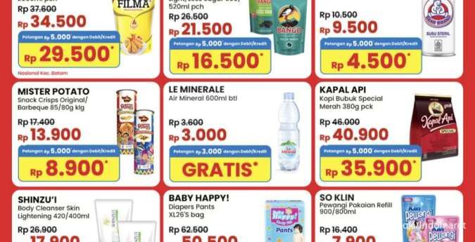 Promo Indomaret Weekend 21 Juli 2024, Potongan Sampai Rp 5.000 dengan Mandiri/BRI