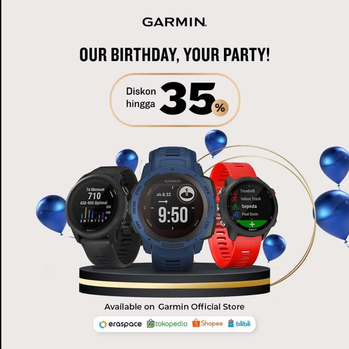 Rayakan Anniversary ke-33 Garmin Beri Apresiasi Spesial untuk Konsumen di Indonesia 
