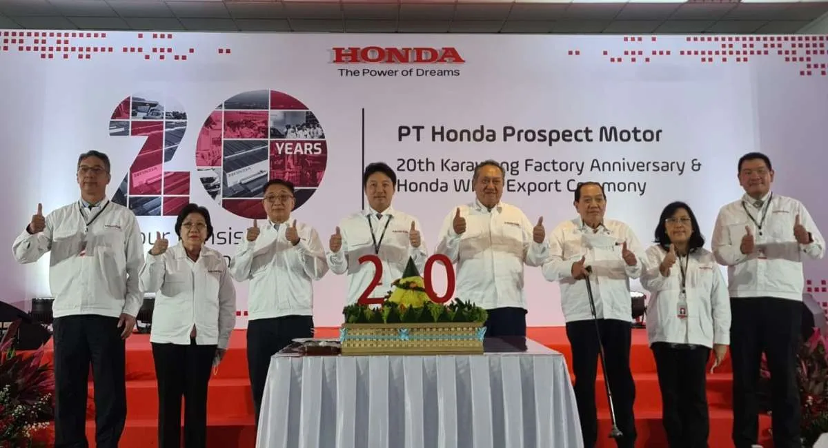 Peringati 20 Tahun di Indonesia, Pabrik Honda Komitmen Dorong Pasar Domestik & Ekspor