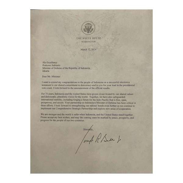 Surat Joe Biden