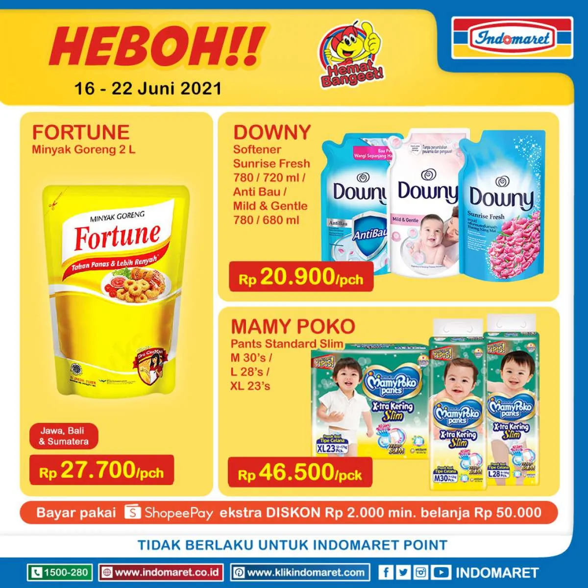 Promo Indomaret Hanya 3 Hari 18-20 Juni 2021, diskon hari terakhir!