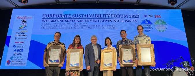 Danone Raih 6 Penghargaan di Indonesia’s Best Corporate SustainabilityInitiatives2023