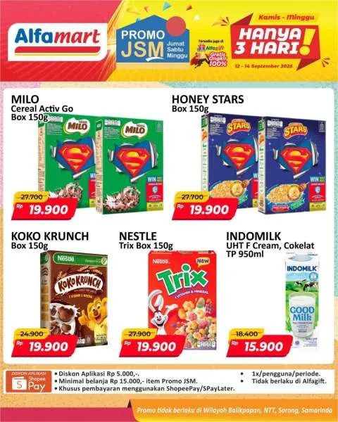 Promo JSM Alfamart Periode 12-14 September 2025