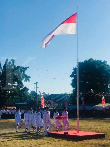 Ratusan karyawan BUMN di Sulawesi Utara hadiri upacara bendera HUT RI