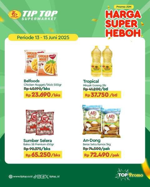 Promo JSM Tip Top Supermarket 13-15 Juni 2025