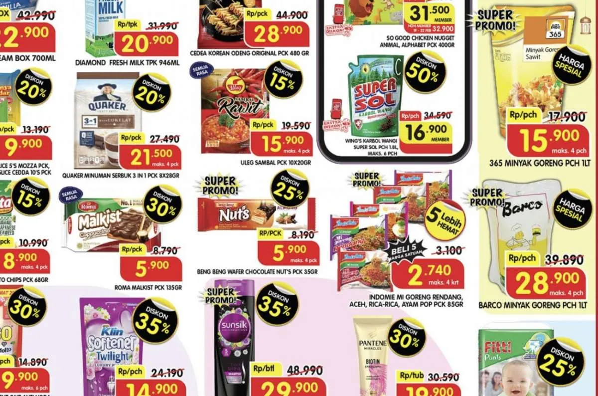 Promo Superindo 19-22 Februari 2024, Produk Segar Diskon Sampai 50% Jelang Ramadan