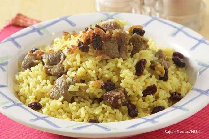 Nasi briyani khas Timur Tengah, sajian daging kambing untuk Idul Adha istimewa