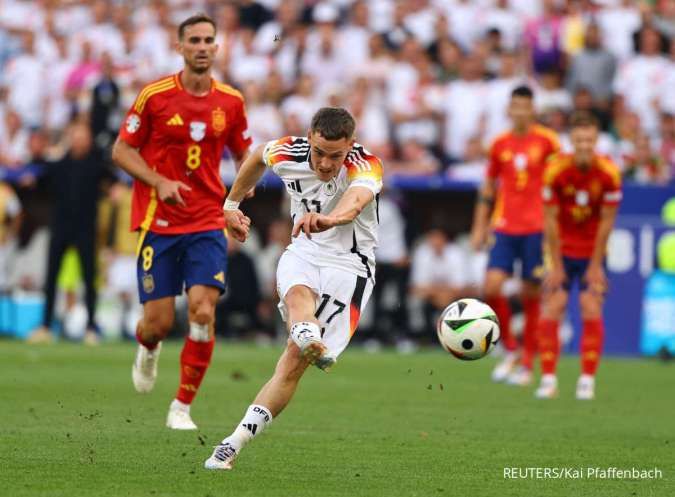 Hasil Sementara Pertandingan Euro 2024 Spanyol vs Jerman: Waktu 90 Menit Skor 1-1 