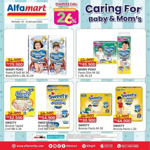 Promo Alfamart Diapers Fair Periode 1-15 Januari 2023