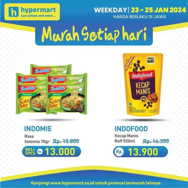 Promo Hypermart Hyper Diskon Weekday Periode 23-25 Januari 2024