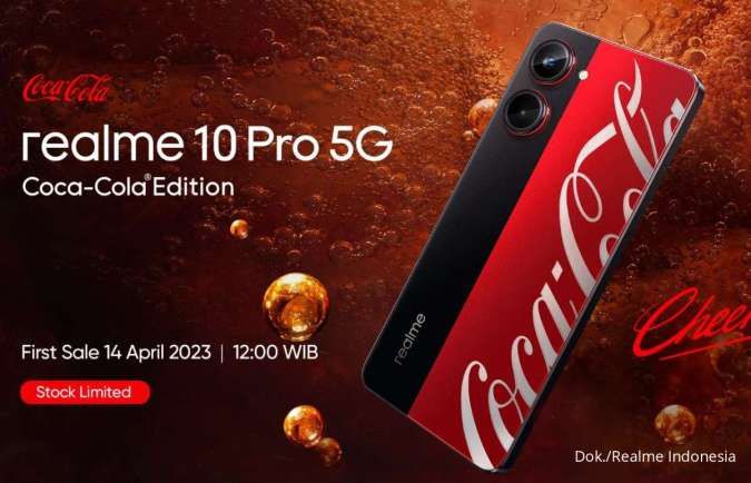 Sudah Bisa Dipesan, Intip Spesifikasi & Harga HP Realme 10 Pro 5G Coca-Cola Edition