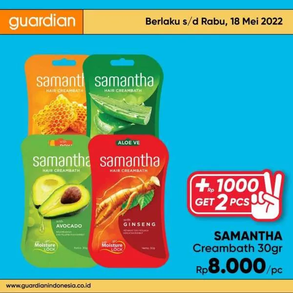 Promo Guardian +1000 Get 2 Pcs Periode 12-18 Mei 2022