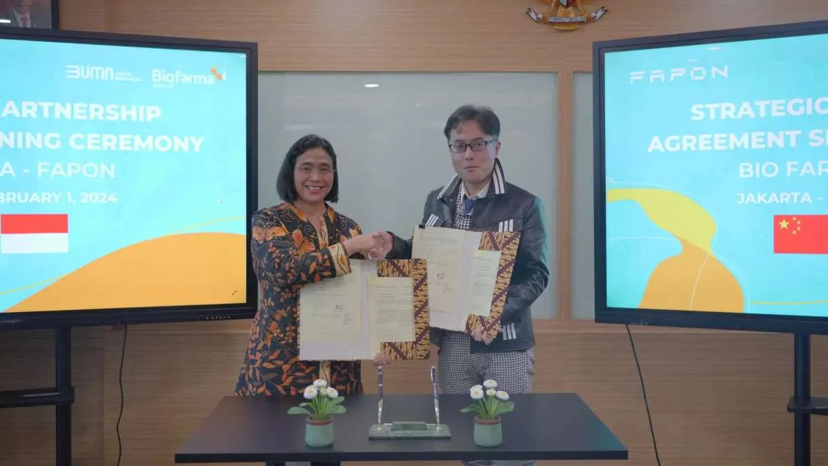 Bio Farma Jalin Kerja Sama Pengembangan Produk dengan Fapon Asal China