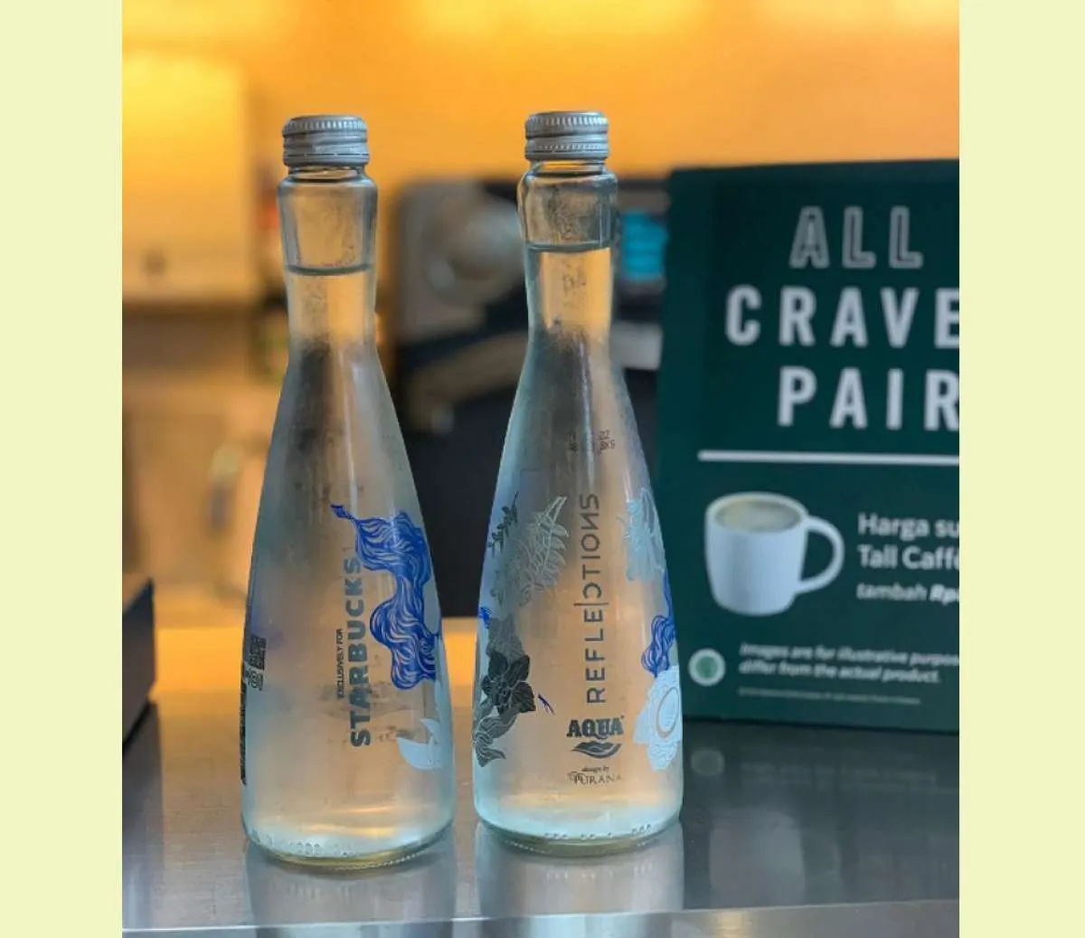 AQUA Reflections dan Starbucks luncurkan produk air mineral premium